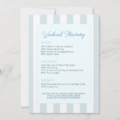 Invitation Dernier toast sur la plage de la Côte Bachelorette (Dos)