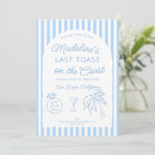 Invitation Dernier toast sur le Coast Arch Bachelorette Party (Debout devant)