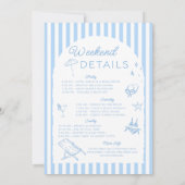 Invitation Dernier toast sur le Coast Arch Bachelorette Party (Dos)