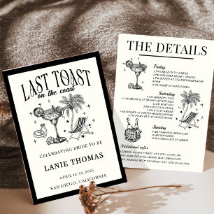Invitation Dernier Toast sur l'itinéraire de l'enterrement de