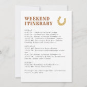 Invitation Dernier week-end de célibataire Rodeo  (Dos)