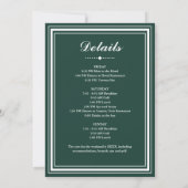 Invitation Dernier week-end de golf pour célibataire avant le (Dos)