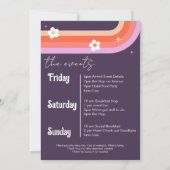 Invitation Dernier week-end de jeune fille en discothèque (Dos)