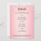 Invitation Dernier week-end Disco Retro Bachelorette (Dos)