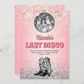 Invitation Dernier week-end Disco Retro Bachelorette (Devant / Derrière)