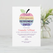 Invitation Dernière affectation Apple Teacher RetiParty (Debout devant)