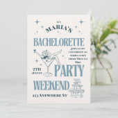 Invitation Dernière aventure de la mariée – Amusement de week (Debout devant)