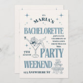 Invitation Dernière aventure de la mariée – Amusement de week (Devant / Derrière)