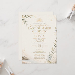 Invitation Dernière Célébration de Mariage d'Été