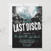 Invitation Dernière célibataire Disco (Devant)