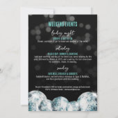 Invitation Dernière célibataire Disco (Dos)