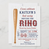 Invitation Dernière Chanture Avant La Bague ! Fête des mariée (Devant)