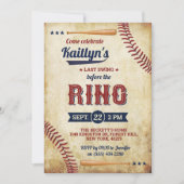 Invitation Dernière Chanture Avant La Bague ! Fête des mariée (Devant)