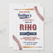 Invitation Dernière Chanture Avant La Bague ! Fête des mariée (Devant)