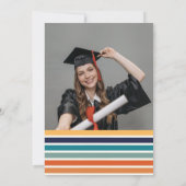 Invitation Dernière danse Retro Graduation Party Photo (Dos)