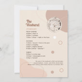 Invitation Dernière Disco Bachelorette Rétro 70 Week-end Itin (Dos)