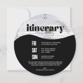 Invitation Dernière Disco les années 70 Bachelorette Week-end (Dos)