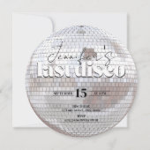 Invitation Dernière Disco les années 70 Danse Bachelorette Pa (Devant)