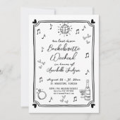 Invitation Dernière Disco Main Drake Bachelorette Party (Devant)