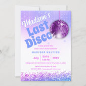 Invitation Dernière disco rétro Bachelorette (Devant)