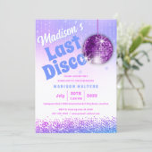 Invitation Dernière disco rétro Bachelorette (Debout devant)