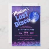 Invitation Dernière disco rétro Bachelorette (Devant)