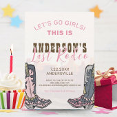 Invitation Dernière fête de Rodeo Nashville pour un enterreme