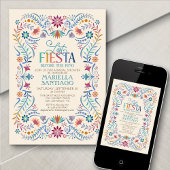 Invitation Dernière Fête des mariées Fiesta Boho