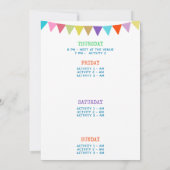 Invitation Dernière Fête Itinéraire Bachelorette (Dos)