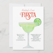 Invitation Dernière Fiesta Margarita Bachelorette Party (Devant)