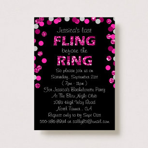 Invitation Dernière Fling Avant La Bachelorette De La Ring