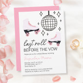 Invitation Dernière marche avant Vow Roller Disco Fête des ma