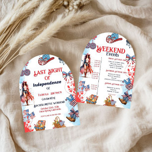 Invitation Dernière nuit d'indépendance 4ème de Bachelorette