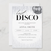 Invitation Dernière soirée disco Glitz & Glam Bachelorette (Devant)