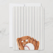 Invitation Dernière swing avant la Fête des mariées de baseba (Dos)