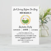 Invitation Dernière swing avant l'anneau | Golf Bachelor Part (Debout devant)