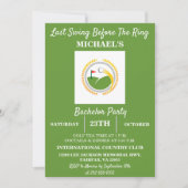 Invitation Dernière swing avant l'anneau | Golf Bachelor Part (Devant)
