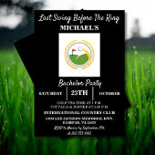 Invitation Dernière swing avant l'anneau | Golf Bachelor Part