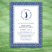 Invitation Dernière swing avant le Ring Golf Bachelor Blue
