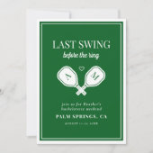 Invitation Dernière swing avant le week-end de basket-ball de (Devant)