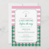 Invitation Dernière swing avant l'invitation de la Bacheloret (Devant)