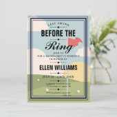 Invitation Dernière Swing Bachelorette Golf Week-end Party (Debout devant)