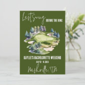Invitation Dernière Swing, Golfing Bachelorette Week-End Part (Debout devant)