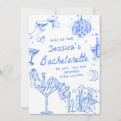 Invitation Dernière Toast Sur Les Pistes Week-end d'enterreme (Devant)