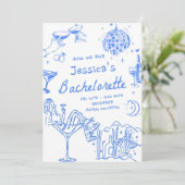 Invitation Dernière Toast Sur Les Pistes Week-end d'enterreme (Debout devant)