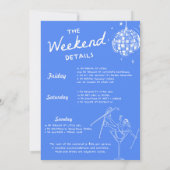 Invitation Dernière Toast Sur Les Pistes Week-end d'enterreme (Dos)