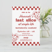 Invitation Dernière tranche de vie célibataire week-end de ba (Debout devant)