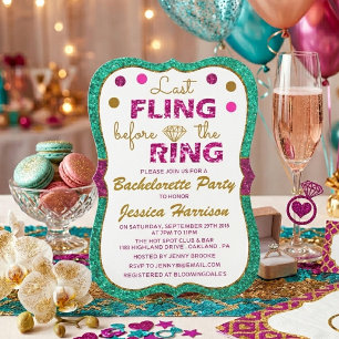 Invitation Dernière virée avant le mariage - Enterrement de v
