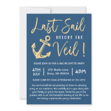 Dernière voile avant la fête de bachelorette du vo