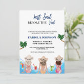 Invitation Dernière voile avant le Veil Bachelorette Party (Debout devant)